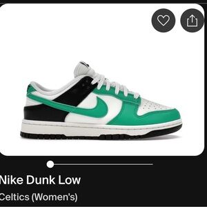 Nike Dunk Low Celtics in Green and Black
